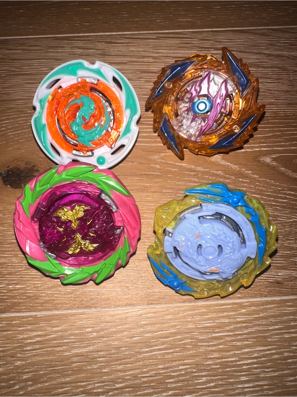 Beyblade Burst with launchers. Light up. 7 Beyblades, 3 launchers. Barely Used